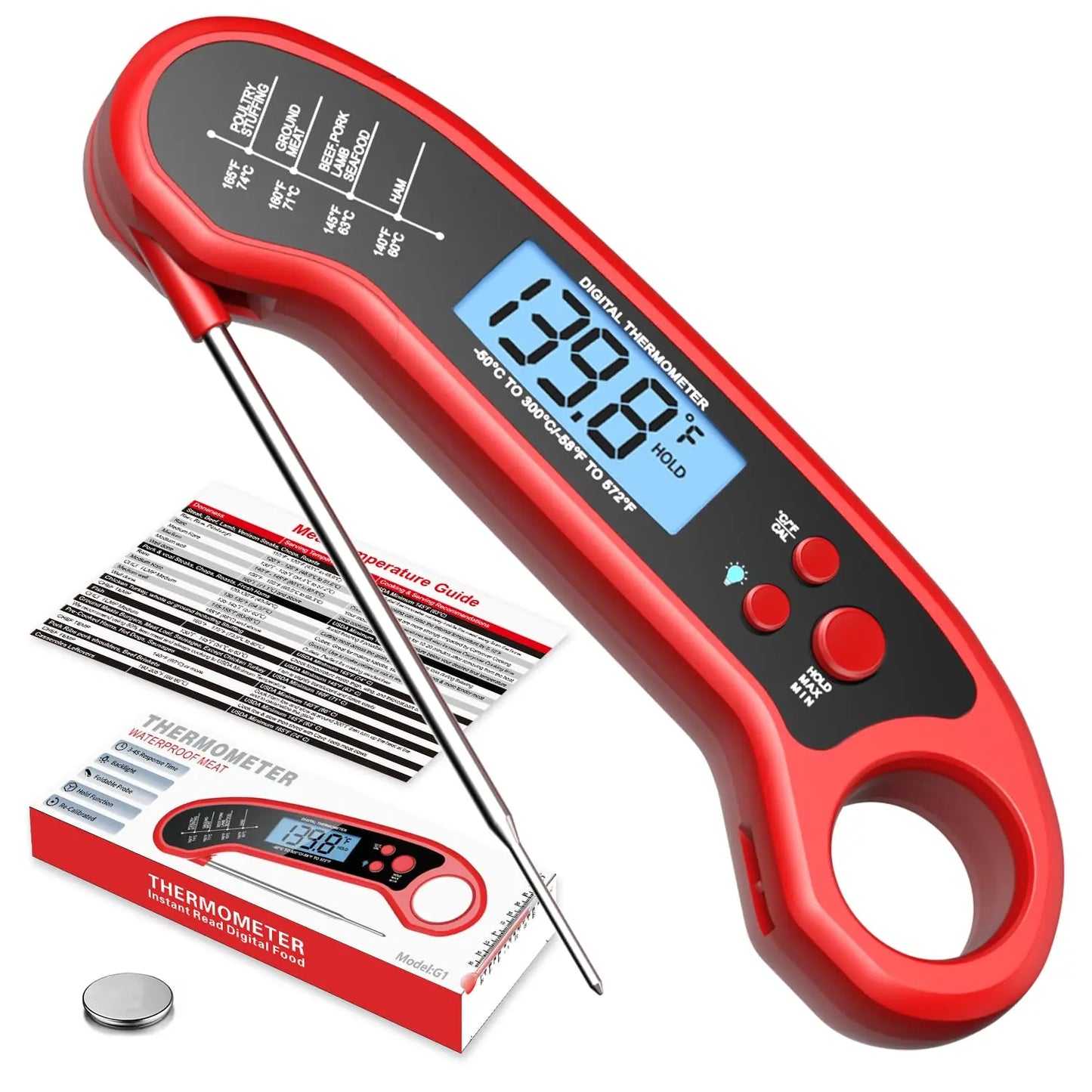 Meat Thermometer | Digital | Waterproof | One Size