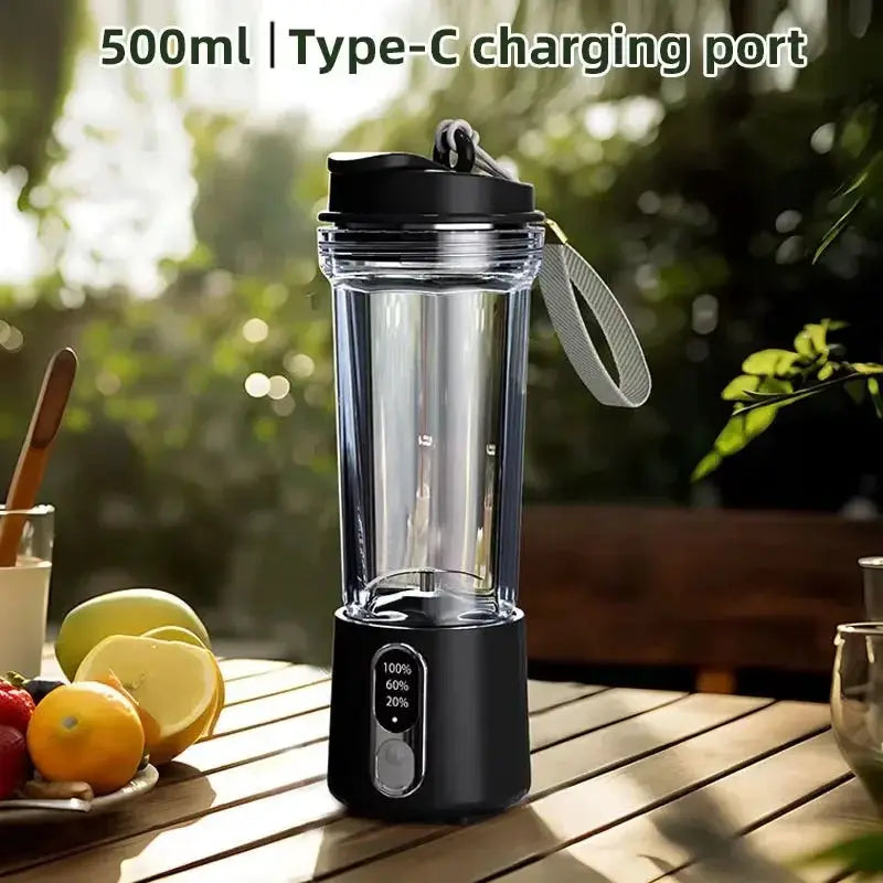 500ml Wireless Portable Juicer,USB Rechargeable Intelligent Juice Cup,Small Kitchen Blenders,Camping Mixer Ice Crusher,Healthy from PriceLows™