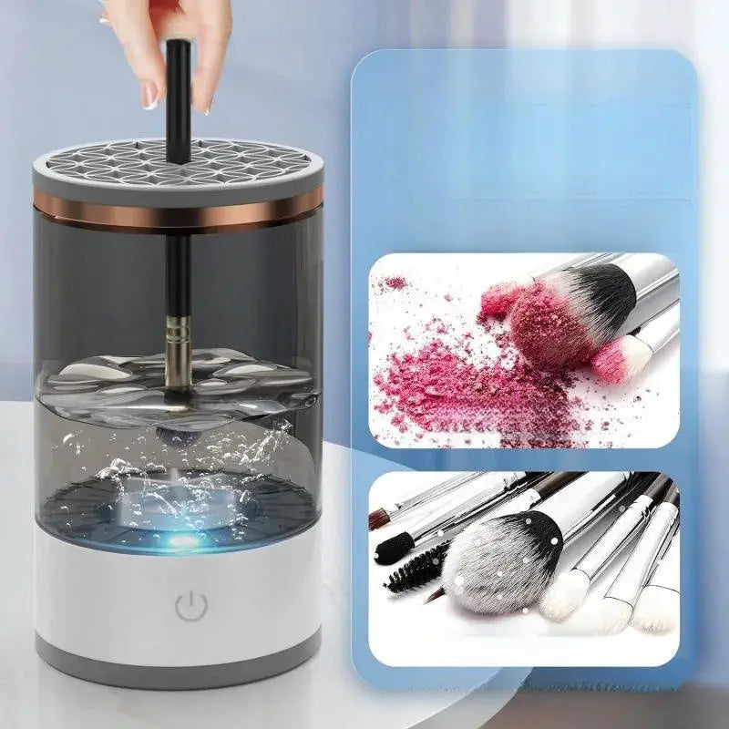 Electric Makeup Brush Cleaner | Touch Timer Panel | Fast Air Dry | Desktop