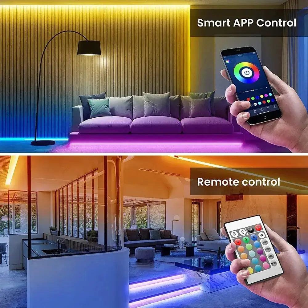 Tuya Wifi Led Strip Bluetooth Infrared 1-30M 5V USB Rgb Tape Work With Alexa Music Ribbon Flexible Christmas Decor Light Luce from PriceLows™