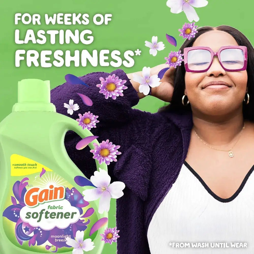 Liquid Fabric Softener | Moonlight Breeze Scent | 72 Oz | 98 Loads