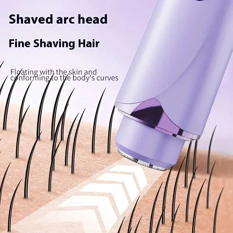 Electric Razor | 2 In 1 Wet Dry Bikini Trimmer | Detachable Dual Head | Women