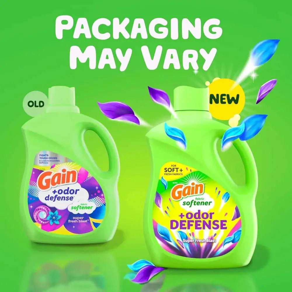 Liquid Fabric Softener | 140 Fl Oz | 190 Loads | Odor Defense