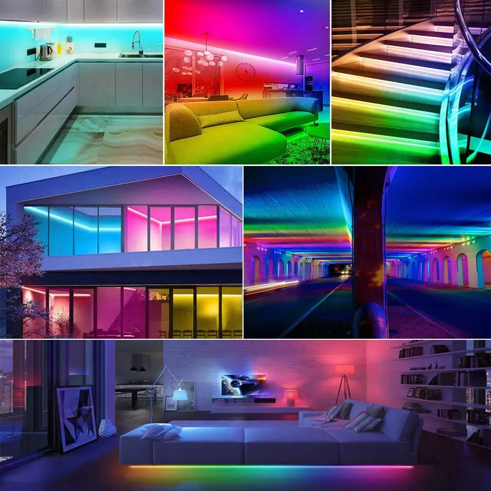 12V 24V IP68 RGBIC COB LED Strip Light WS2811 Addressable Pixel LED Strip Waterproof WiFi Tuya RGB IC LED Tape For Outdoor Decor from PriceLows™