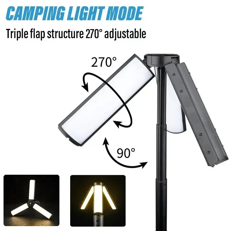 Camping Lantern | USB Rechargeable | LED Bulb | Foldable Stand Base