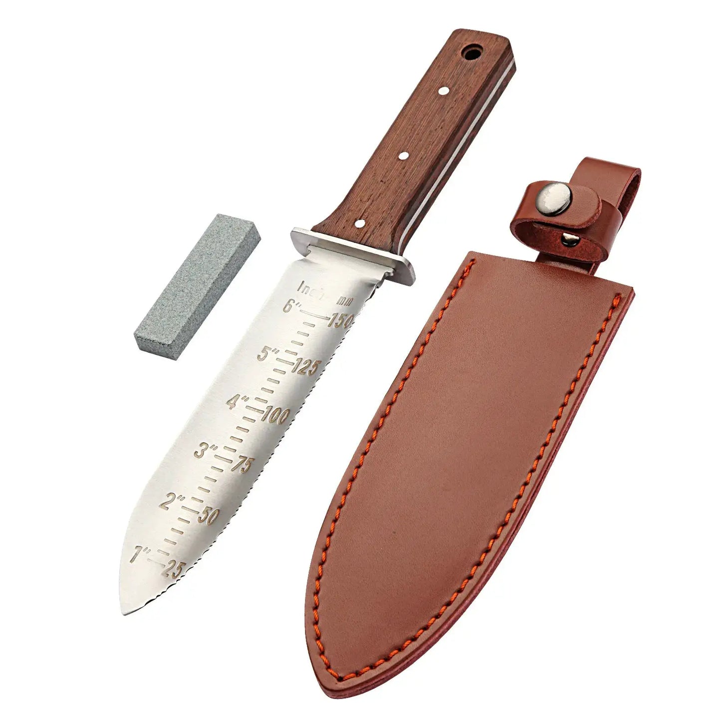 Hori Hori Garden Knife | Stainless Steel Body | Wood Handle
