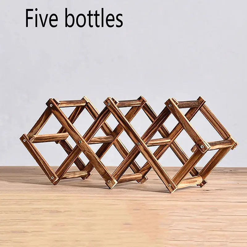 1PC can be stacked free-standing wine rack, very suitable for home bar display, multifunctional 3/5/10 bottle rack from PriceLows™