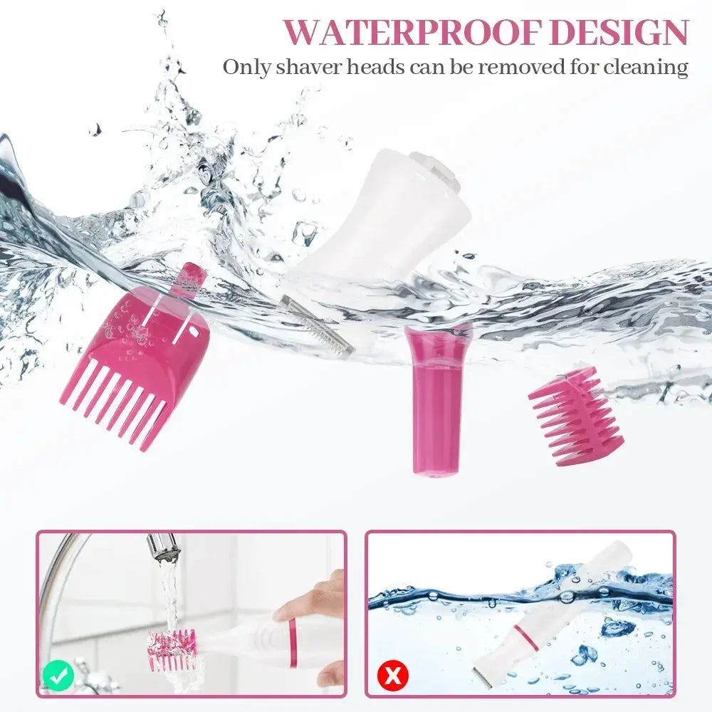 5-in-1 Electric Epilator | Wet And Dry Use | Metal Heads