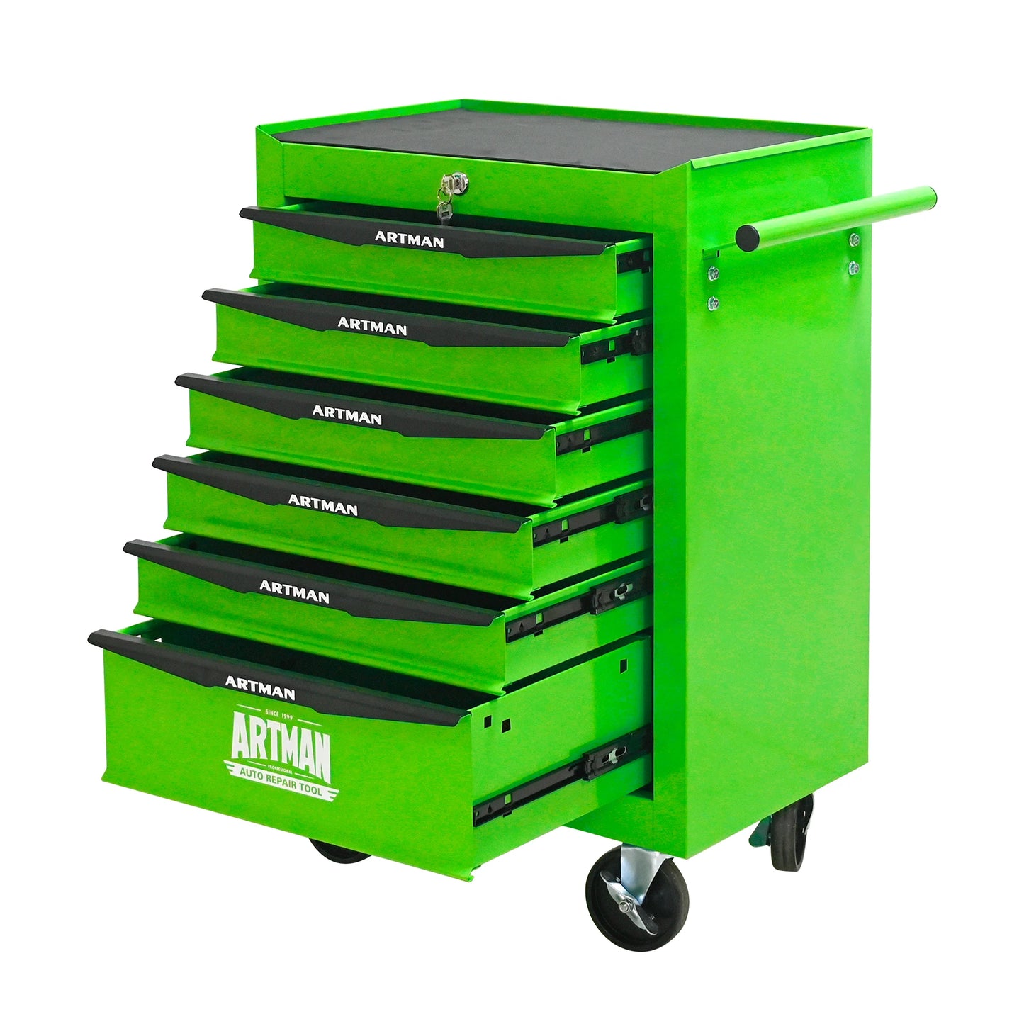Rolling Metal Tool Chest with 7 Drawers, 20" 7-Drawer Tool Chest Cabinet with Ball Bearing Drawer Slides, Steel Tool Storage Box from PriceLows™