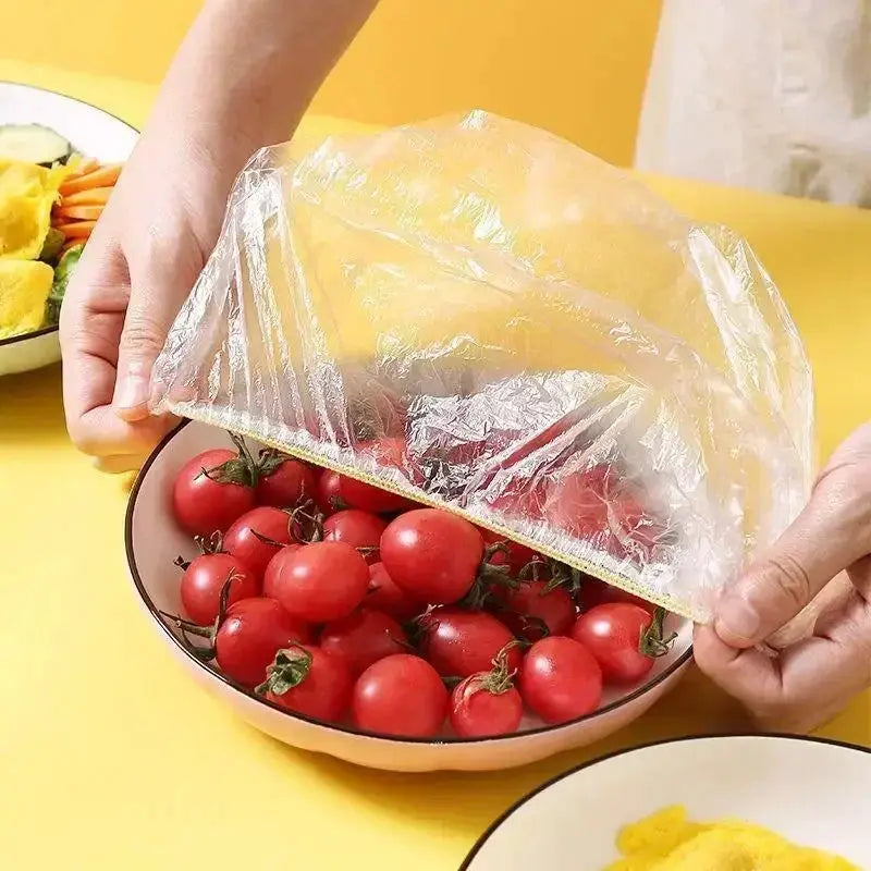 Disposable Food Covers | Stretchable Plastic | Elastic Fit | Size 12 To 35 Cm