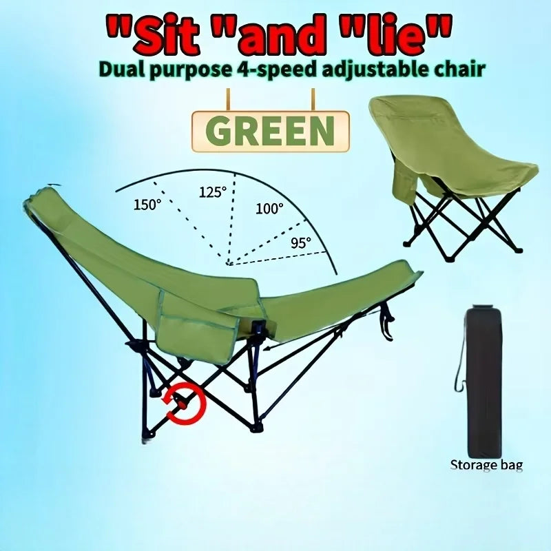 Beach Chair | 300-Pound Capacity | Adjustable Height, Foldable | One Size