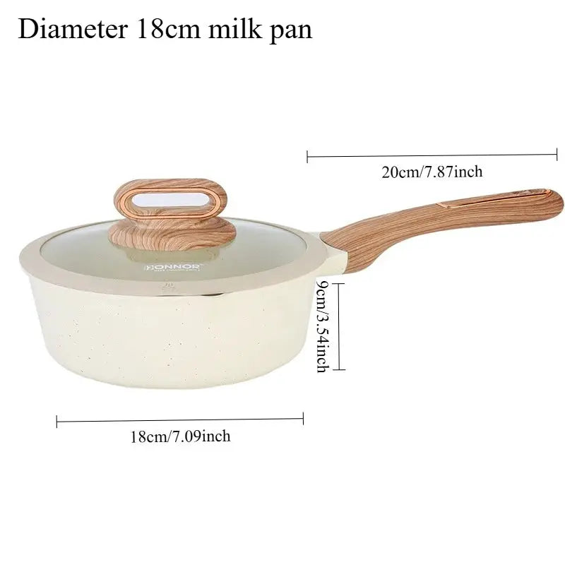 DONNOR Ceramic Cookware Sets Pots and Pans Set Nonstick Induction Cookware Kitchen Cooking Set with Frying Pans Set from PriceLows™