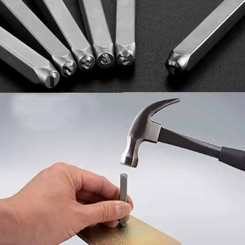 Metal Stamping Tools | 3mm Number Letter Punch Set | Stainless Steel For Jewelry Making