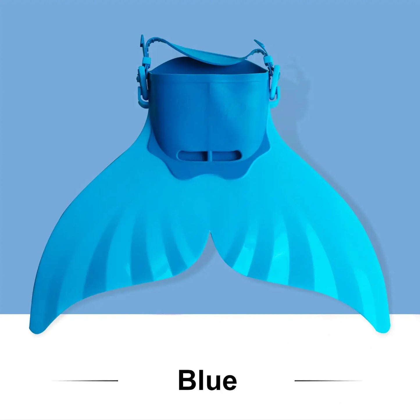 Adjustable Mermaid Silicone Fins Swimming Training & Beach, Soft Body Hard Fin with 3 Non-Slip Grips, Photo Cosplay Gear for Kid from PriceLows™