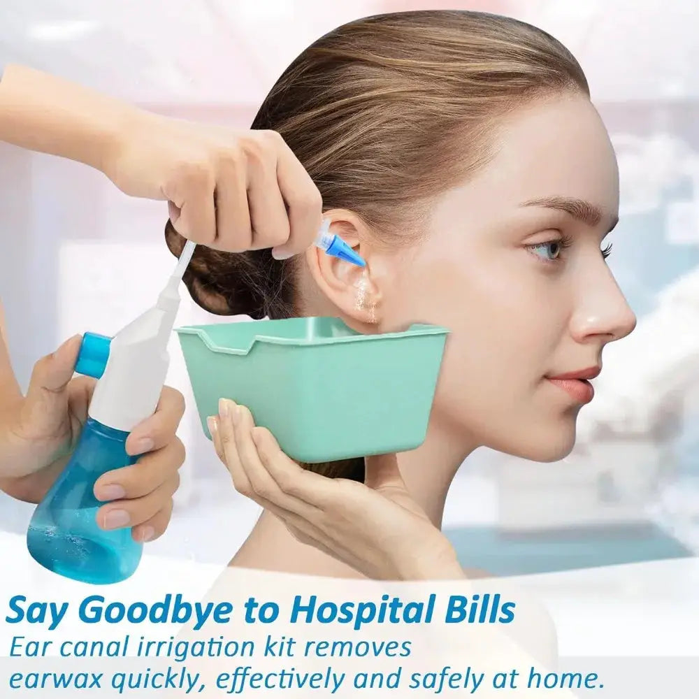 Ear Wax Removal Tool Manual Ear Irrigation Flushing System Safe and Effective Ear Cleaner for Adults Kids Cleaning Washer Kit from PriceLows™
