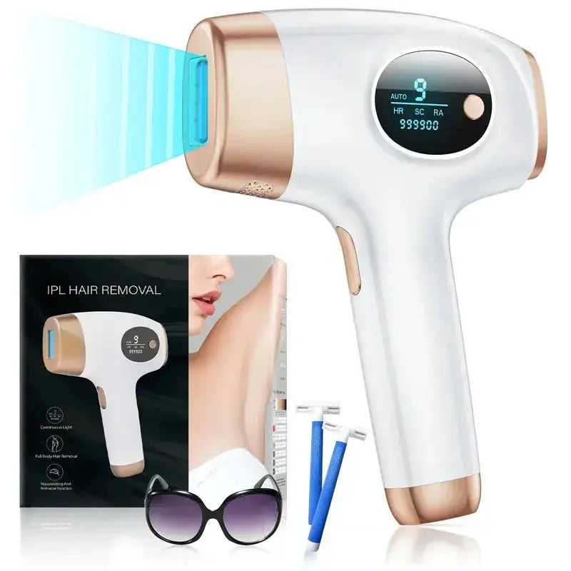 Lysmoski Ipl Hair Removal Device | 999900 Flashes | 9 Energy Levels | Permanent Hair Remover