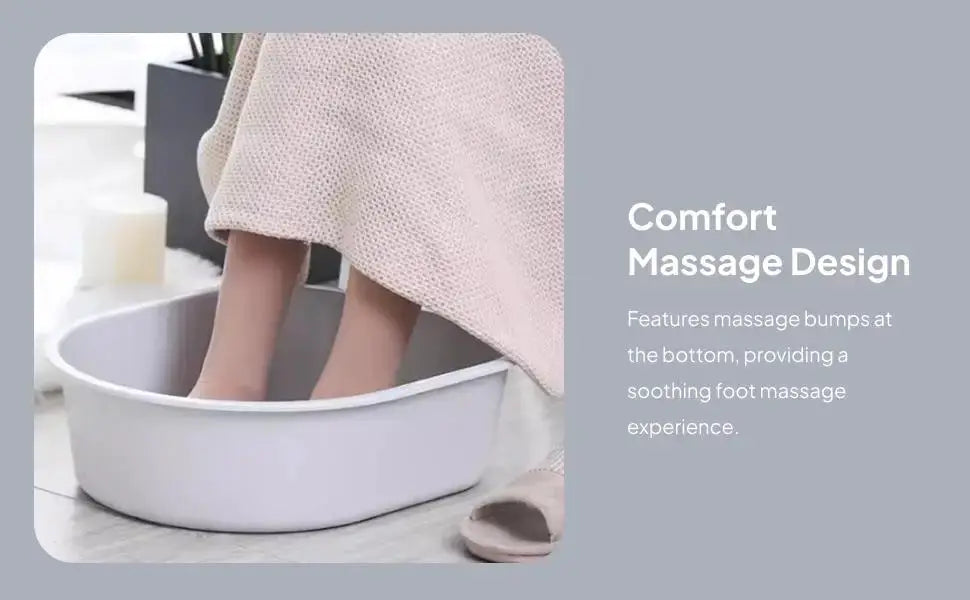 Massage Foot Soak Tub | Large Capacity | Convex Dots | Home Spa Basin