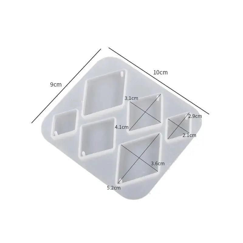 Geometric Silicone Mold | Epoxy Resin Casting | Jewelry Making Tool