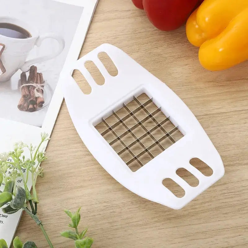 French Fry Cutter | Manual Hand Lever | Stainless Steel Blade | Compact Design