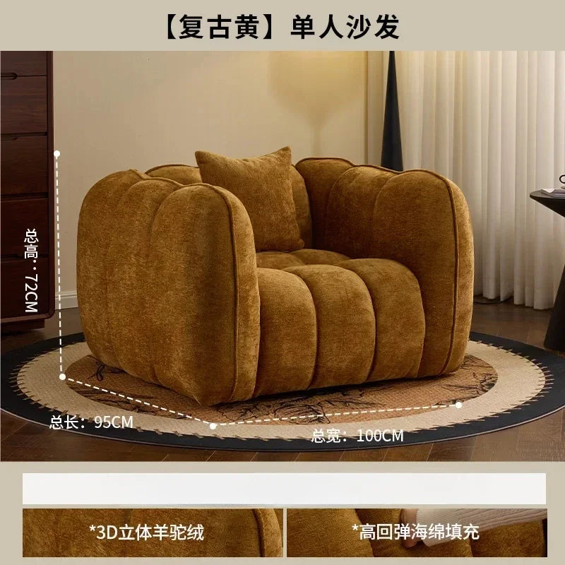 Sofa | Velvet Fabric | L Shaped Sectional | Single Double Triple