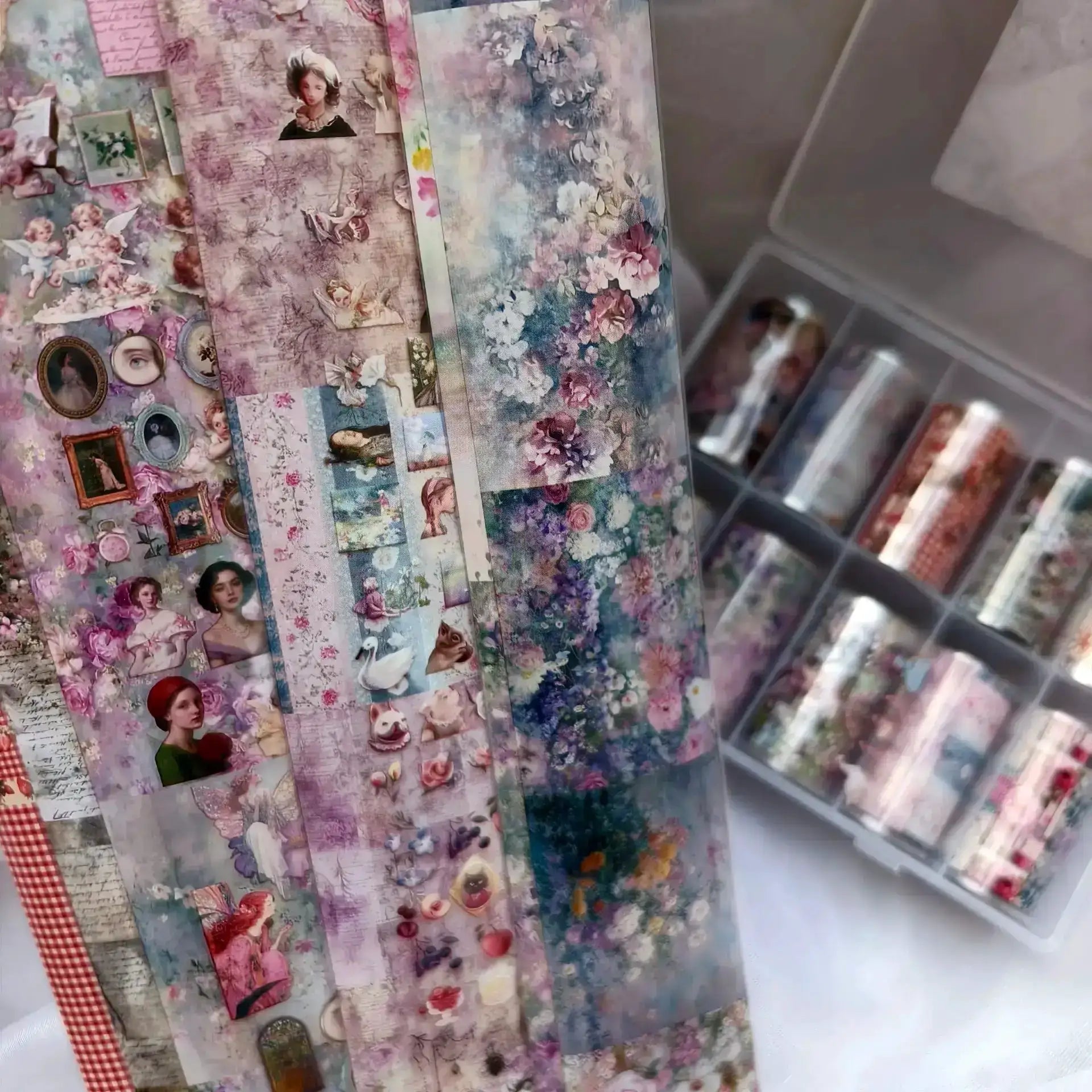 10Rolls Halloween Flower Plaid Angel Marble Bow Nail Foils Transfer Paper Nail Art Stickers Decal Nails Decoration from PriceLows™