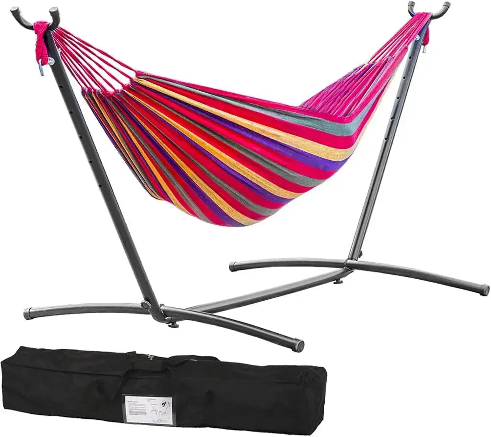 Portable Heavy Duty Steel Hammock Stand with Carrying Case for Outdoor and Indoor Use from PriceLows™