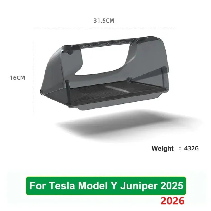 For Tesla Model Y Juniper 2026 Model 3 Highland 2025 Under-Screen Hidden Storage Box Behind Screen Center Console Organizer Case from PriceLows™