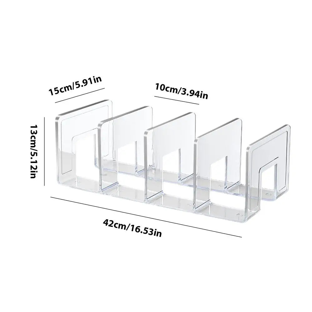 4 Slots Handbag Storage Racks Transparent Wardrobe Divider Shelf Acrylic Storage Holder Closet Organizer Bags Display Racks from PriceLows™