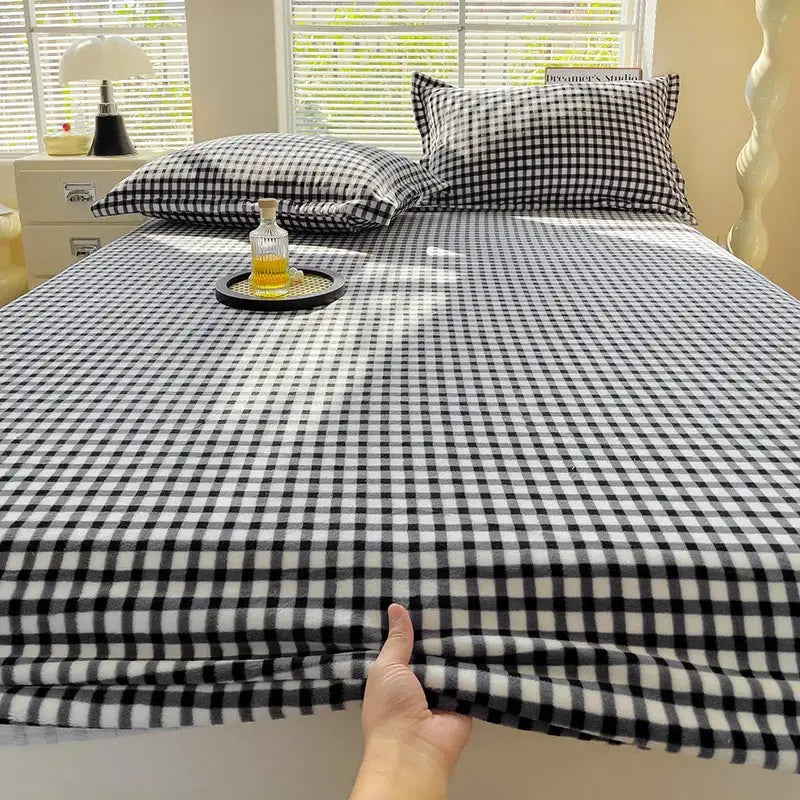 Flannel Fitted Sheet | Deep Pocket 25cm | Fade Resistant | Single To King