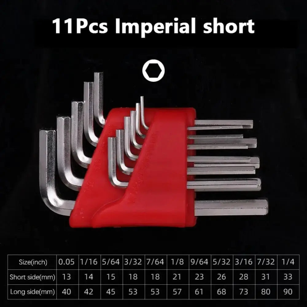 5/8/11 PCS Mini Portable Allen Wrench Metric Wrench Inch Wrench Easy To Carry L Wrench Size Allen Key Short Arm Tool Set from PriceLows™