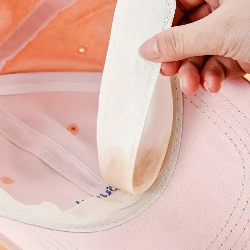 Hat Sweat Absorbers | Nylon Adhesive Liners | Sweatproof Cap Pads | Adult Unisex