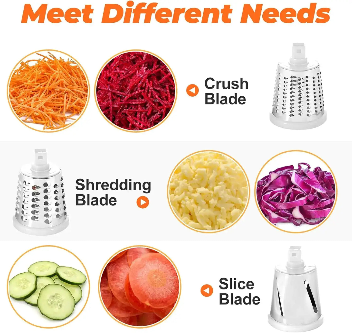 Kitchen Rotary Grater | Stainless Steel | Multi Purpose Slicer