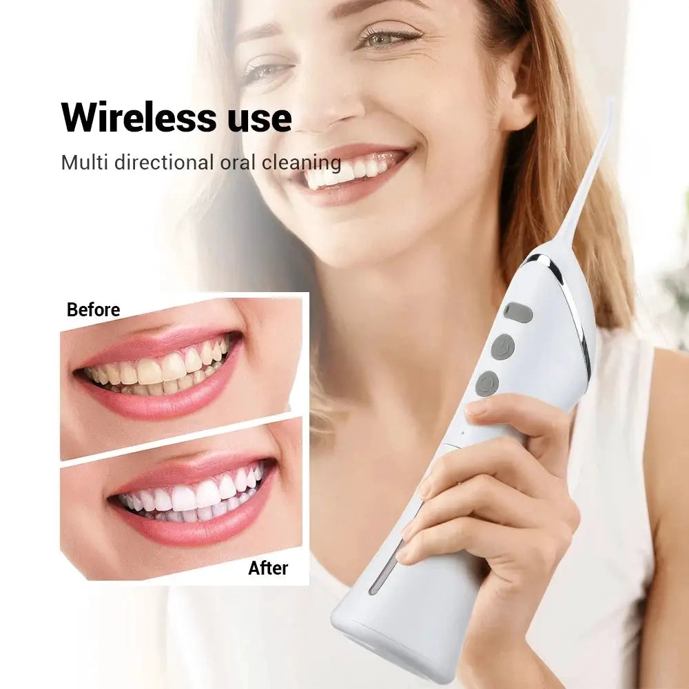 Water Flosser | USB Rechargeable | 2 Nozzles Included | 3 Modes