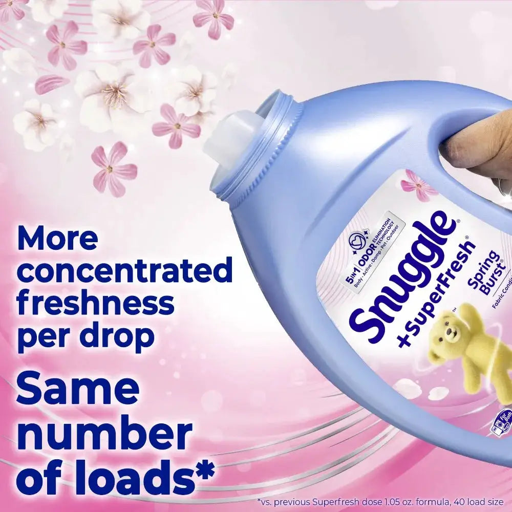 Liquid Fabric Softener | Super Fresh Scent | 40 Loads | 35.7 Oz