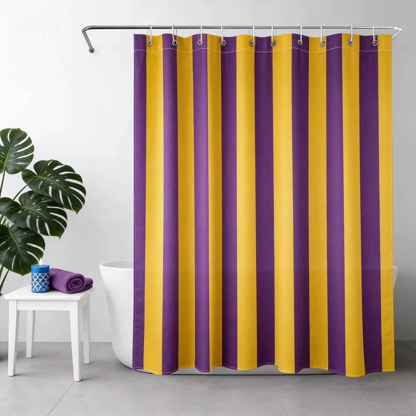 Pink and Orange Shower Curtain Abstract Bohemian Fabric Shower Curtain with 12 Hooks Waterproof Bathroom Decoration from PriceLows™