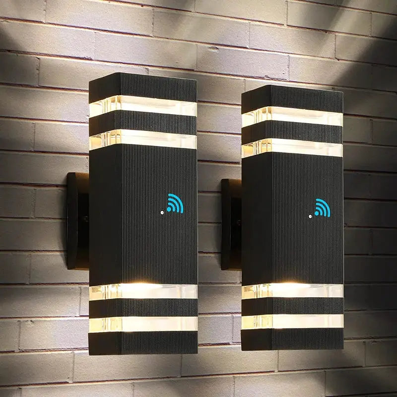 2/4Pcs Smart Outdoor Wall Light Waterproof LED Wall Lamps Sensing Porch Lights Exterior Sconce Lamps For Balcony Garden Backyard from PriceLows™