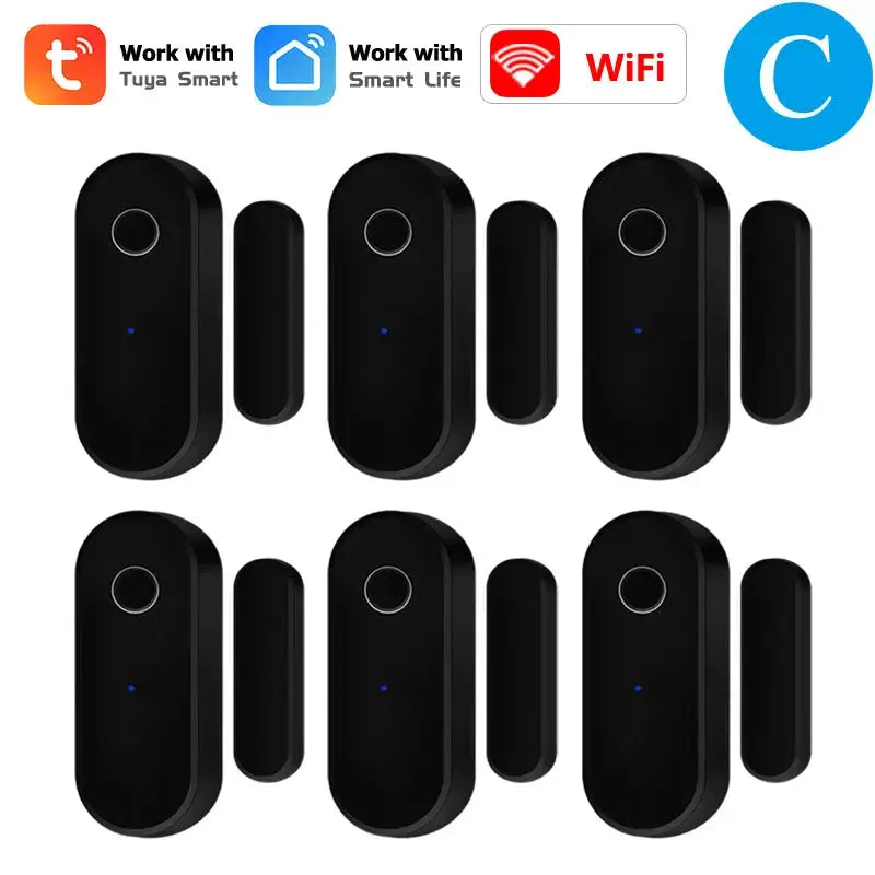 Tuya WiFi Door Window Sensor Smart Life APP Control Home Security Burglar Alarm Close Open Detector Work With Alexa Google Voice from PriceLows™