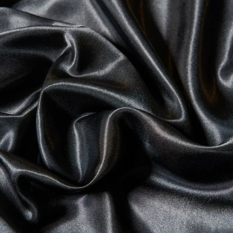 Satin Fitted Sheet | Solid Color | Elastic Band | Twin To King