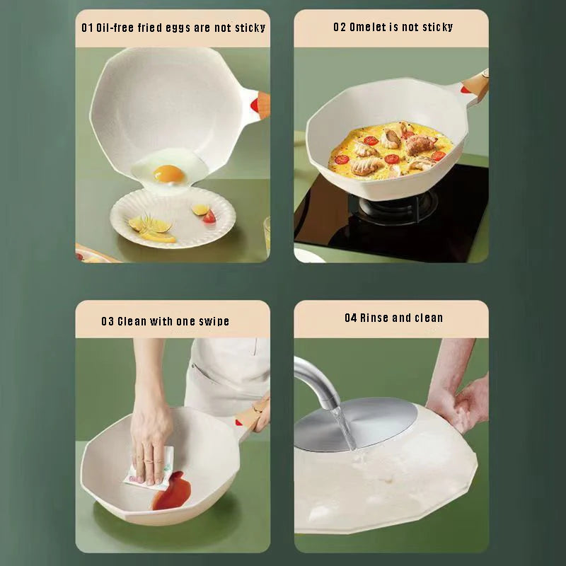 Nonstick Frying Pan | 28 cm Diameter | 3-4 L Capacity | Induction Compatible