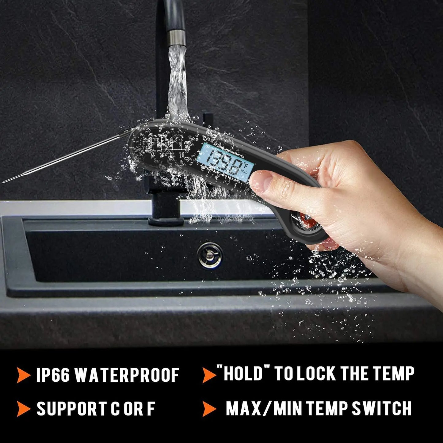 Meat Thermometer | Digital | Waterproof | One Size