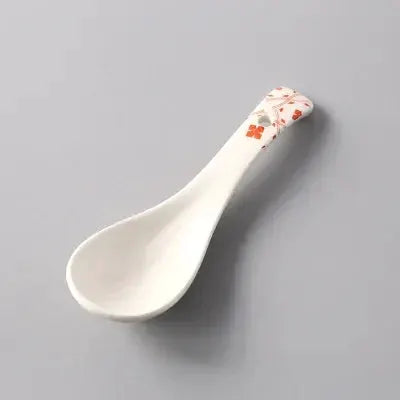 1Pcs Ceramic Spoon Multi-Function Glaze Porcelain Japanese Scoop Porridge Soup Spoon Tableware Restaurant Household Kitchenware from PriceLows™