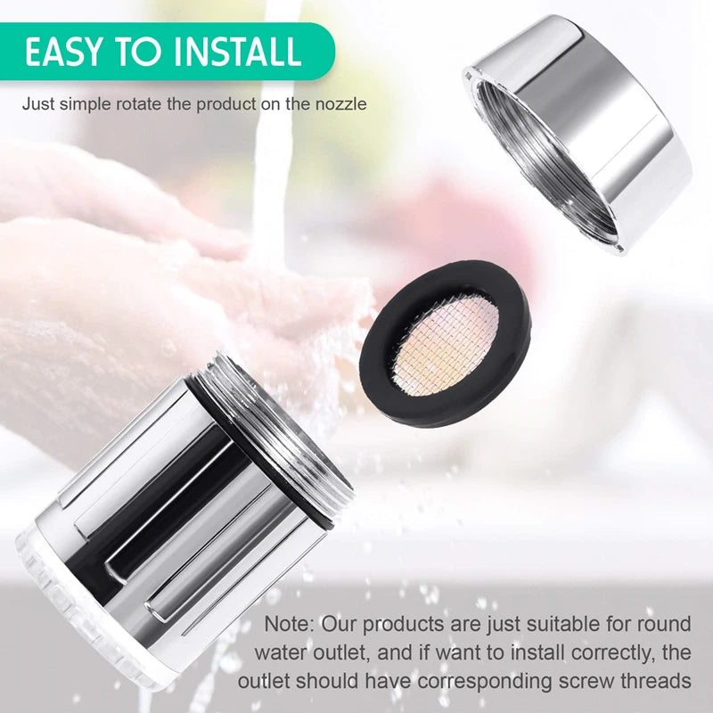 LED Faucet | Temperature Sensing | 7 Color Change LED | Universal Fit