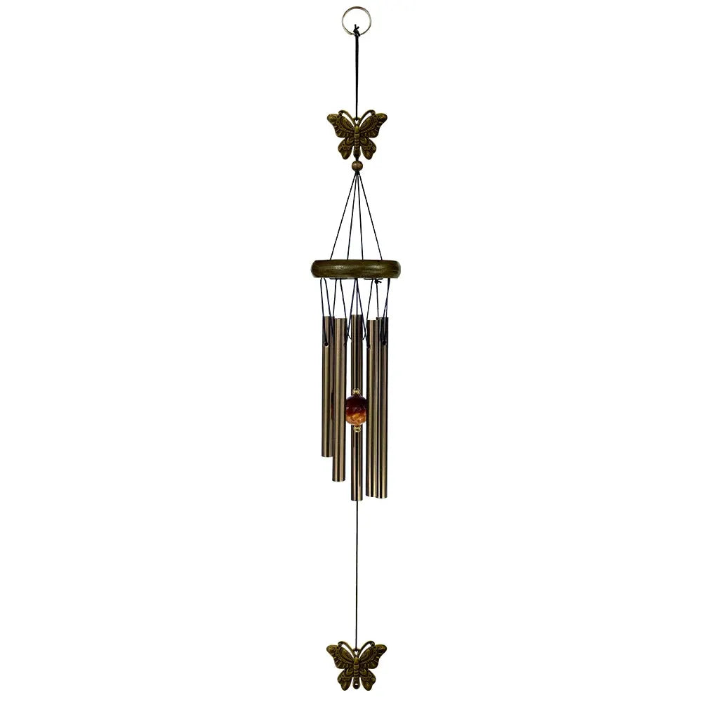 Musical Wind Chime 5 Bronze Aluminum Tubes Creative Gift for Room Outdoor GardenDecor Butterfly Owl Charms Hanging Chimes Decors from PriceLows™