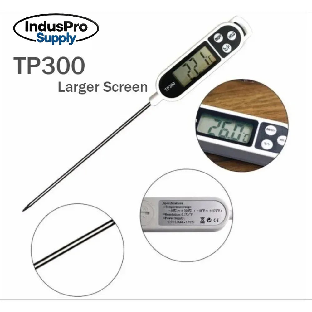 Digital Food Thermometer | TP300 | Meat BBQ Probe | Kitchen Oven