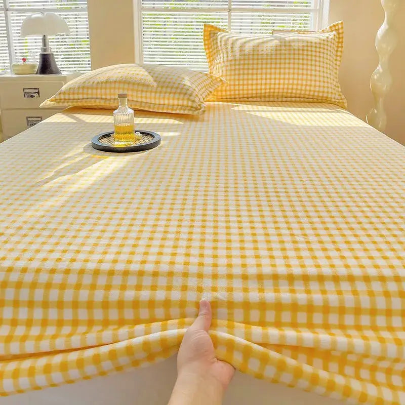 Flannel Fitted Sheet | Deep Pocket 25cm | Fade Resistant | Single To King