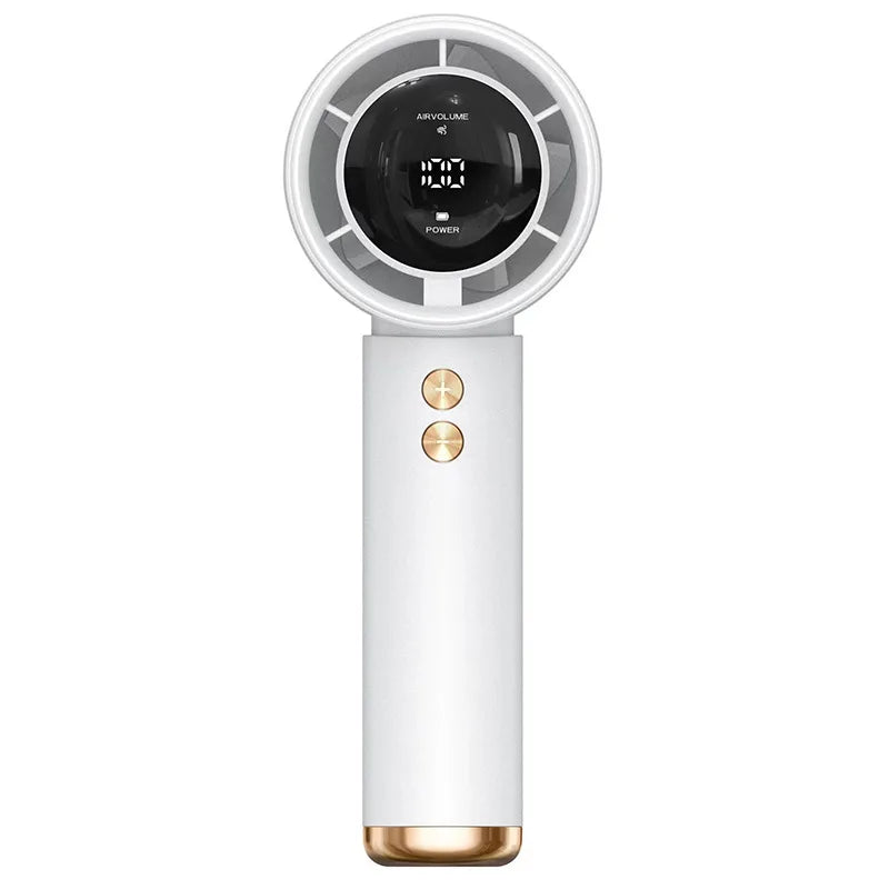 Handheld Fan | LED Display | USB Rechargeable | Outdoor Use