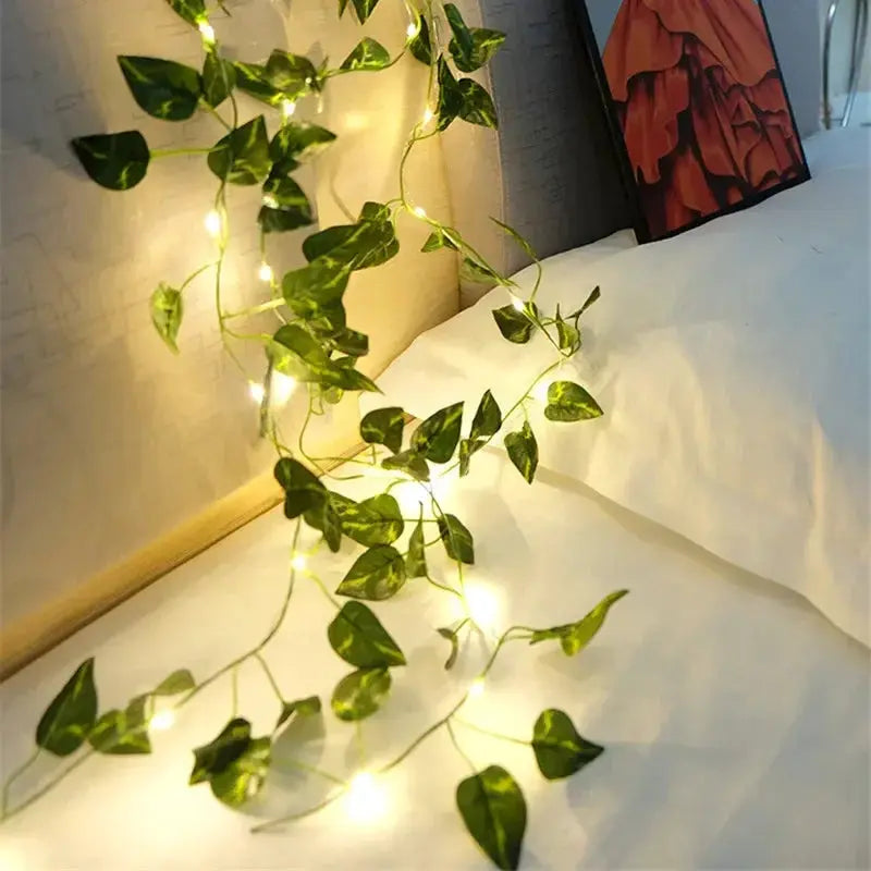 Fairy Lights Battery Lights Maple Leaf Waterproof Outdoor Garland 10M/5M/2M Christmas Garden Wedding Party Decoration from PriceLows™
