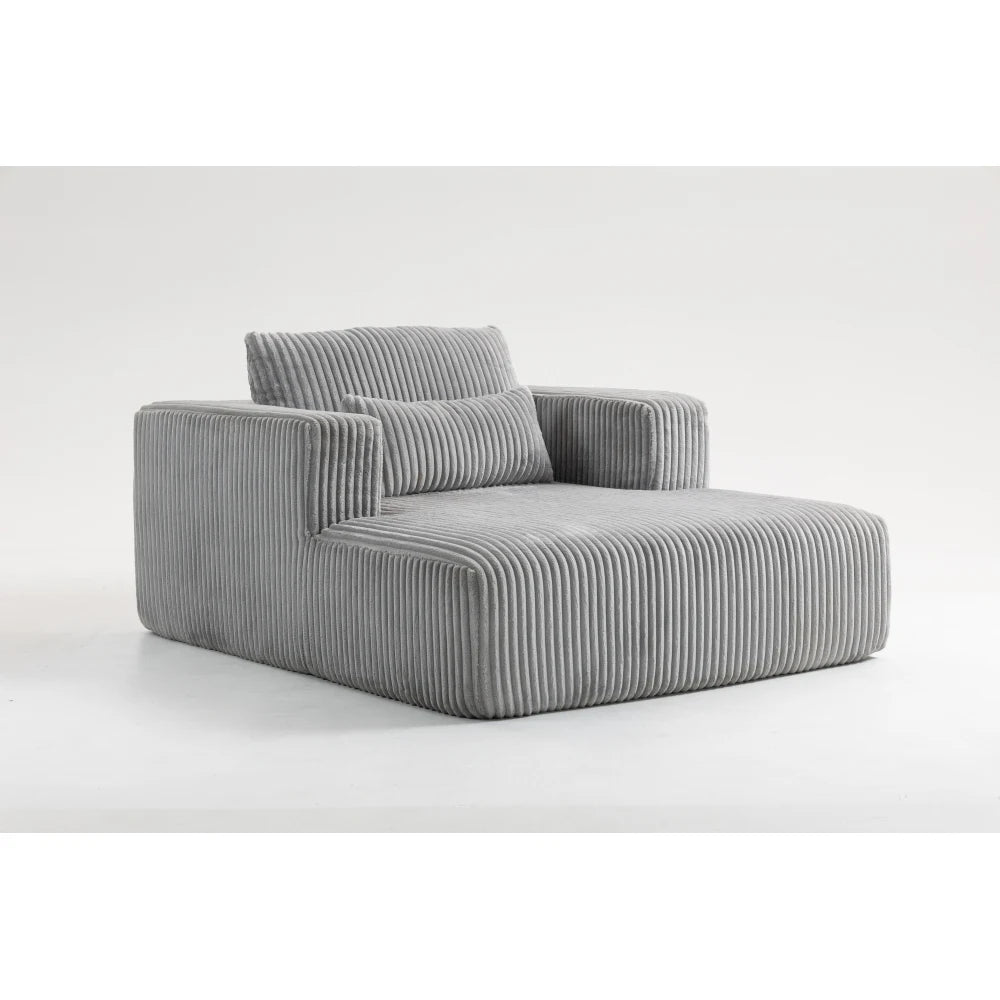 Sofa Bed | 62.6 x 48.23 in | Corduroy Fabric With 2 Lumbar Pillows | Green