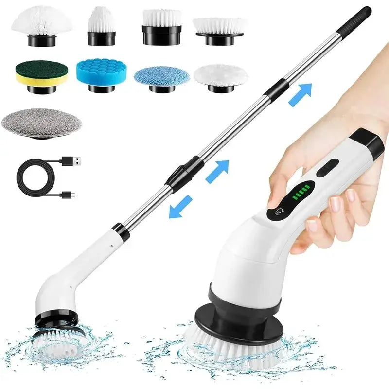 Electric Cleaning Brush | Cordless Spin Scrubber | Kitchen And Bathroom | Pack