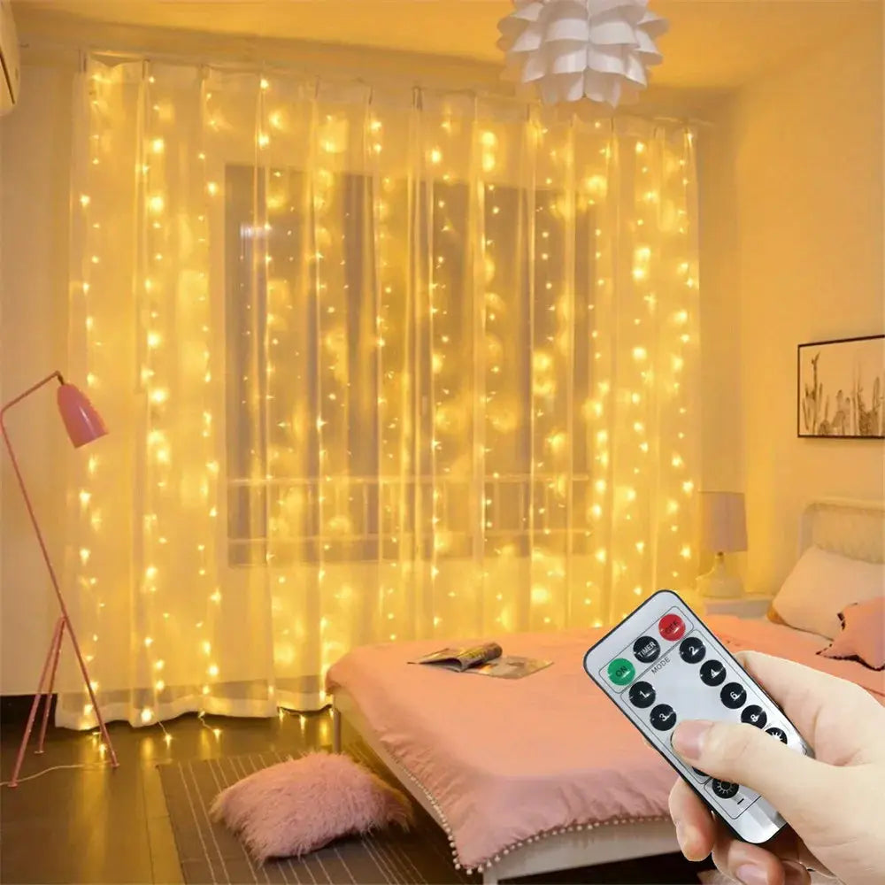 Ramadan Home Decoration 3/6M USB Curtain LED String Lights Fairy Lights EID Mubarak Bedroom Wedding Valentine's Day from PriceLows™